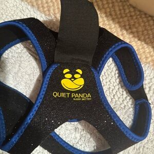 Quiet Panda Black and Blue Sleep Mask